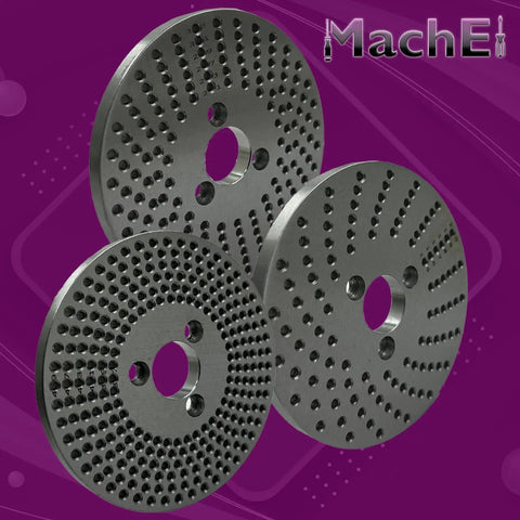 Heavy Duty Steel Dividing Plates Set For HV4 And HV6 Rotary Tables With Milling Indexing Kit on purple background