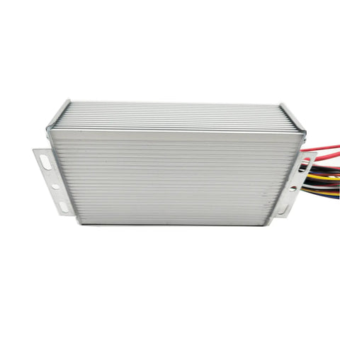 Brushless DC Motor Controller For E Bikes And Scooters, Compatible With 48V 60V 64V Systems, 500W Power, aluminum housing, side view