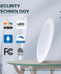 Six Inch Flush Mount LED Ceiling Light Disk Fixture With Dimmable 15W Output And 1000 Lumens 5000K on table
