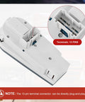 Volvo Truck Front Left Headlight Switch 13 Pin Replacement Part For FH12 FM VNL showing terminal details for plug and play.