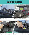 Step-by-step guide for installing Replacement Side Brush Motor Module Kit With Side Brush And Screwdriver For Roomba 500 600 700 800 900 Series And i3 i7 e5 e6 e7 Models Keeps Hair And Debris Out Of The Motor Easy Drop In Replacement.