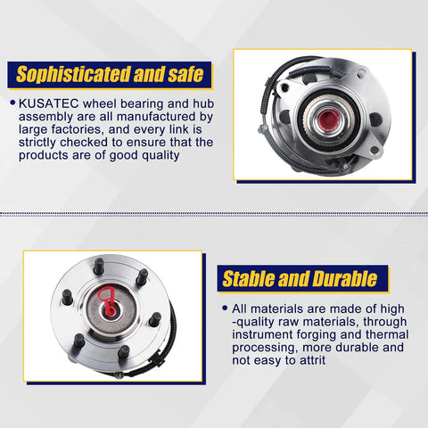Front Wheel Bearing And Hub Assembly For Ford Expedition F-150 Lincoln Navigator 2011 2012 2013 2014 4WD AWD 6 Lug With ABS OEM Grade Direct Fit Premium Quality Reliable Replacement Part product image