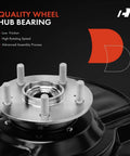 Front Right Steering Knuckle And Wheel Bearing Hub Assembly for Honda CR-V 2007 2008 2009 feature display with specifications
