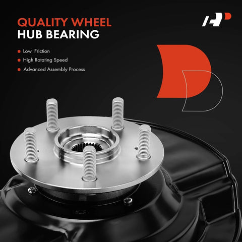 Front Right Steering Knuckle And Wheel Bearing Hub Assembly for Honda CR-V 2007 2008 2009 feature display with specifications