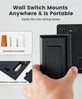 Wireless Light Switch And Receiver Kit No Wiring Needed No WiFi Required 100 Ft Range 15A High Power Expandable Remote Wall Switches