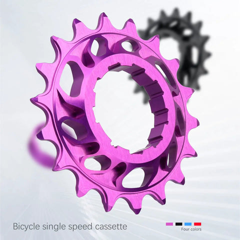 15T 16T 18T Single Speed Cogs Conversion Kit For Multi Speed Bikes To Dirt Jump BMX Aluminum Cassette in purple