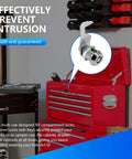 Five Eighth Inch Toolbox Lock With Keys Keyed Alike Tubular Cam Lock Zinc Alloy on red toolbox.