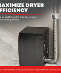 No Brainer Extra Heat Dryer Saver for 4 inch ducts shown with additional lint trap for venting airflow efficiency
