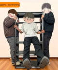 Heavy Duty Garage Shelving Unit With Three Adjustable Tiers, Steel Storage Rack For Tools And Gear holding 270 kg load