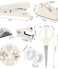 Must-Have All In One Desk Organizer Set For Home Office And School With Stapler Tape Dispenser Scissors Clips