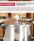 Pressure Cooker Canner Regulator Weight Replacement 15 Lb That Fits 50294 50626 09913 And Most Canners Made After 1957 Easy Install Durable Kitchen Accessory shown on a canner