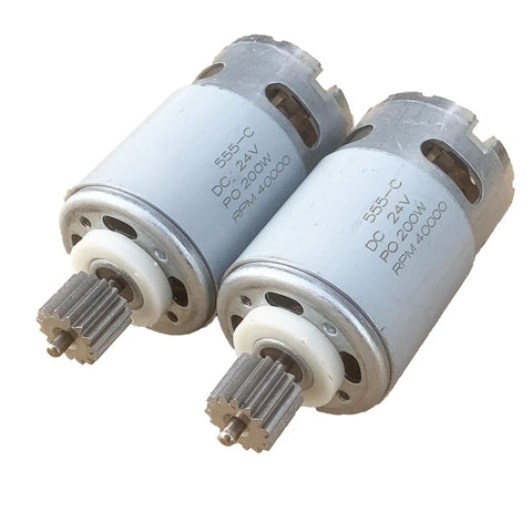 2 Pack 24V 40000 RPM 15T Electric Motors for Kids Ride On Cars Upgrade High Speed Replacement Drive Motors for Power Wheels Style Toys Barbie Jeep Ford F150 and Other Brand Ride Ons