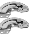 Heavy Duty Stainless Steel Curved Concealed Cabinet Hinges Pair With 90 Degree Limit Stopper For Smooth Door Swing and Rock Solid Cabinet Setups No Sweat Assembly.