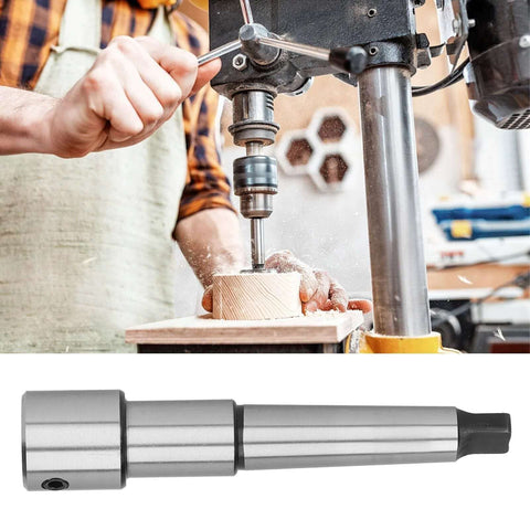 Annular cutter arbor MT3 to 3/4-in Weldon shank, drill press extension adapter for magnetic/radial/bench drill presses
