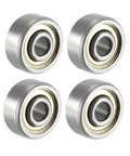 Pack of 4 623ZZ Double-Shield Deep Groove Ball Bearings 3mm x 10mm x 4mm (623-2Z) Carbon Steel ABEC-1