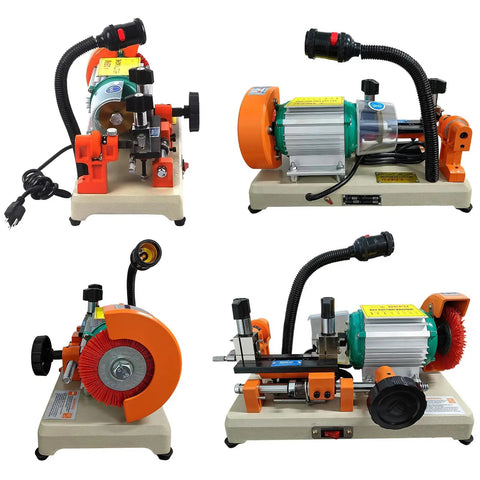 110V Upgraded Horizontal Key Cutter With Brush For Precise Auto Home And Office Key Cutting, Copper Motor For Stable Performance