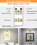 Remote control for Super Sleek Wireless Picture Light For Wall Featuring Rechargeable Led Art Display With Remote Control.