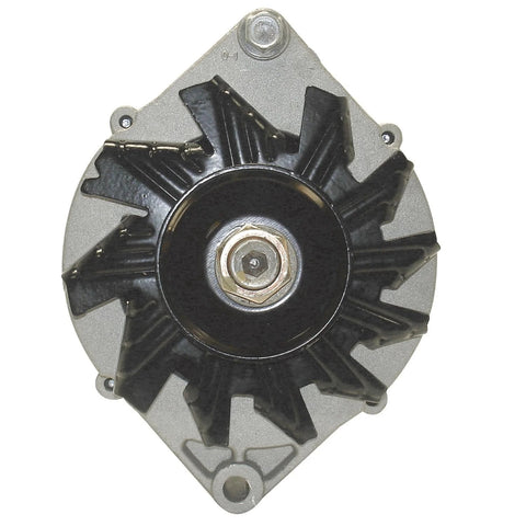 Front view of Remanufactured Automotive Alternator With High-Quality Bearings, Double-Lip Seals, High-Temperature Lubricant, and Electronically Tested Rotors