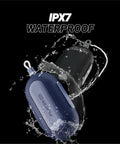 Player Go Golf GPS Speaker With AI Power, Compact Handheld GPS Speaker, IPX7 Waterproof, water splash visual