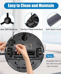 Hands installing side brush on Must Have 14 Piece Replacement Parts Kit For Dustin Orb-i Robot Vacuum Compatible With Dustin Orb-i Models