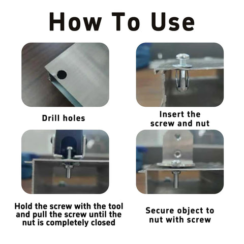 How to use 15 Pcs M4x32mm Heavy Duty Zinc Plated Steel Molly Bolt Hollow Drive Wall Anchors Screws For Drywall Plaster And Tile Ideal For Home And Professional Use Coated For Extra Holding Power In 3 To 12mm Panels