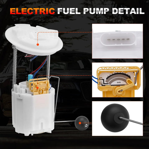 Electric Fuel Pump Module With Sending Unit Plug And Play For 2005 Through 2015 Dodge Challenger Charger Magnum And 300 Models Left Driver Side And Right Passenger Replaces 5136023 5136022 E7192M E7264A details and connections