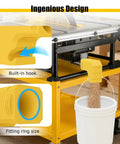 Dust Port Adapter For DWE7485 Table Saw, Fast And Efficient Dust Collection, Compact Plastic Design With Hook attached to saw