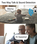 Wireless WiFi Light Bulb Camera 3MP Security Camera With 360 Degree Pan Tilt two-way talk and sound detection feature.