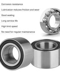 Crush The Trail Front Left Right Wheel Bearing Hub Assembly For Polaris Ranger 570 500 EV Sportsman 300 400 450 500 570 600 700 800 Forest 05 To 22 Plug And Play 2 Pack, featuring corrosion-resistant bearing.