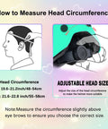 Diagram showing how to measure head circumference for All Ages Kids Helmet For Boys And Girls Lightweight Ventilated Safety Gear.
