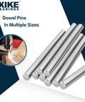 M4 X 80mm Stainless Steel Dowel Pins 304 Rust Resistant Cylindrical Shelf Support Pegs For Cabinets Bookshelves Bunk Beds Furniture Fasteners Silver Tone Pack Of 10 Built For DIY displayed on white background