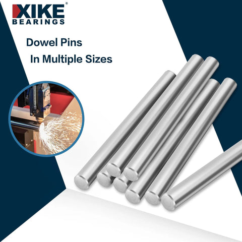 M4 X 80mm Stainless Steel Dowel Pins 304 Rust Resistant Cylindrical Shelf Support Pegs For Cabinets Bookshelves Bunk Beds Furniture Fasteners Silver Tone Pack Of 10 Built For DIY displayed on white background