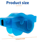 Must Have Ultimate Chain Cleaner Kit For Bikes showing product size in blue plastic with dimensions.