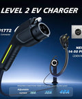 Level 2 EV Charger 40A 9.6kW Fast Wall Home Charging Station with J1772 connector and NEMA 14-50 plug view.