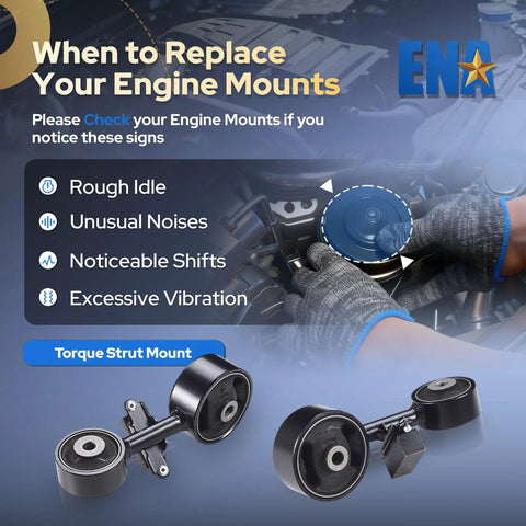 Toyota Front Engine Torque Strut Mount Drop In Ready For Camry 2002 2003 2004 2005 2006 And Solara 2004 2005 2006 2007 2008 2.4L Automatic Transmission Replacement A4204 Front Motor Mount with engine diagram and installation notes