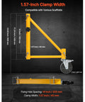 1.57-Inch Clamp Width for Rolls Like Butter 4 Pack Baker Style Scaffold Outriggers, ideal for various scaffolds.