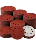 300 Pack 5 Inch Sanding Discs Set With 8 Hole Hook And Loop For Random Orbital Sanders Pro Grade Grits 40 60 80 120 180 240 320 400