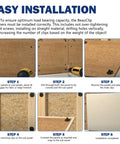 Easy installation guide for Heavy Duty Panel Mounting Clips And Upholstery Fasteners With Rock Solid Grip Holding Up To Fifteen Pounds Each Thirty Set Nylon Push Pins.