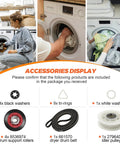 Complete 4392067RC Dryer Repair Kit includes drum rollers, belt, pulley for 27 and 29 inch Maytag Kenmore Whirlpool dryers.