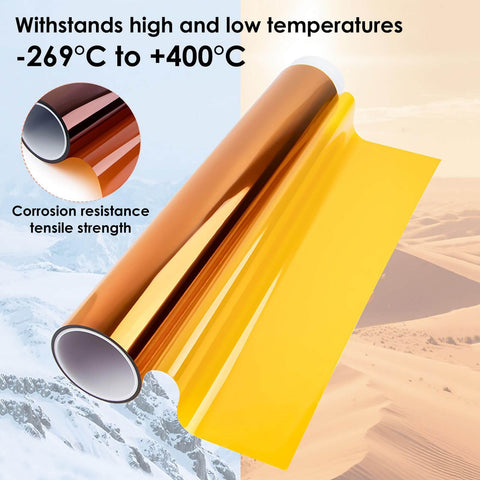 Polyimide PI Film Sheet For Electronics And Industrial Use, heavy-duty heat resistant Kapton-grade insulation roll