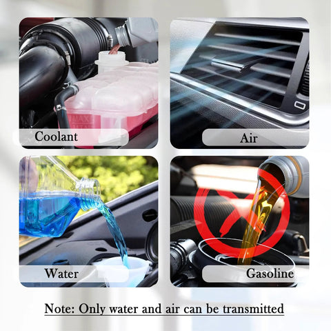 Rubber heater hose kit, 5ft length, ID 5/8, with clamps; for coolant, air, water, and gasoline.