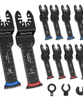 Heavy Duty Oscillating Multi Tool Blades That Slice Through Wood Plastic Metal And Nails Like Butter With Vibration Control, curved edges.