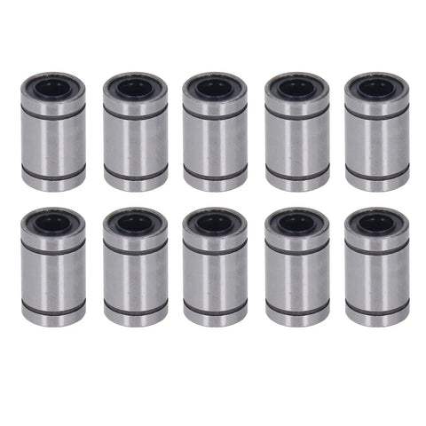 10 Pack Beefy Tank Grade High Tensile Alloy Steel Linear Motion Ball Bearing Set for Solar Power Equipment, Heavy Duty, Corrosion Resistant, Smooth Low Backlash Performance for Solar Trackers, Rails, and Machinery, 10 bearings