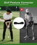 Retractable Golf Swing Trainer With Click Sound And Posture Correction Arm Band for Right Handed Golfers demonstration