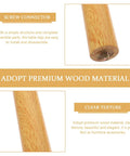 Wooden Table Legs For Dining Tables And Dressers Smooth Edges No Burrs Easy Setup With Complete Hardware Built To Last Detailed Texture