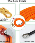 Pro Grade Tree Climbing Spikes Set With Adjustable Straps And Steel Wire Core Flip Line details with safety lock and durable core