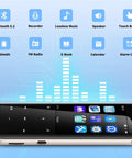 96GB MP3 Player With Bluetooth Five Point Two On The Go Portable Music Player with icons for features like FM Radio and Recorder