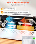 Automatic Continuous Band Sealer For Plastic Bags 0.32 To 0.47 Inch Seal Width with digital temperature control detail view