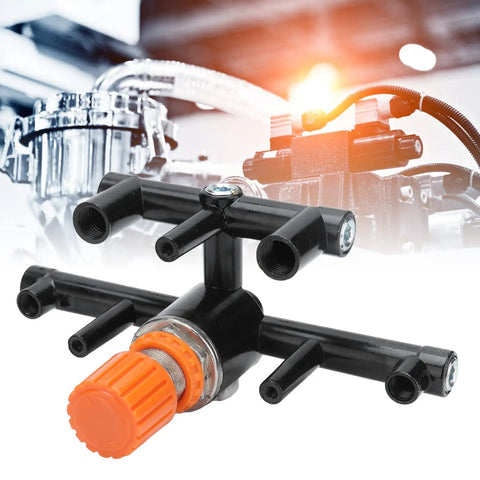 Nan Pressure Regulator Valve For Air Compressors And Small Pneumatic Systems with black and orange components