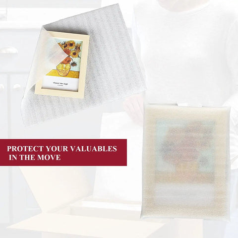 12x12 Foam Wrap Sheets For Packing And Moving Supplies, Cushion Foam Sheets For Dishes And Glassware, 50-Pack Pre-Cut